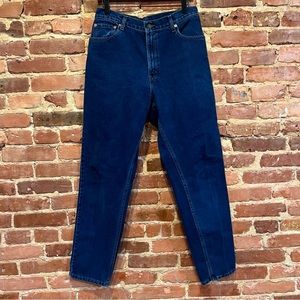 Levi's 17550-0798 Tapered Fit Dark Wash Jeans Size 13 M 90s